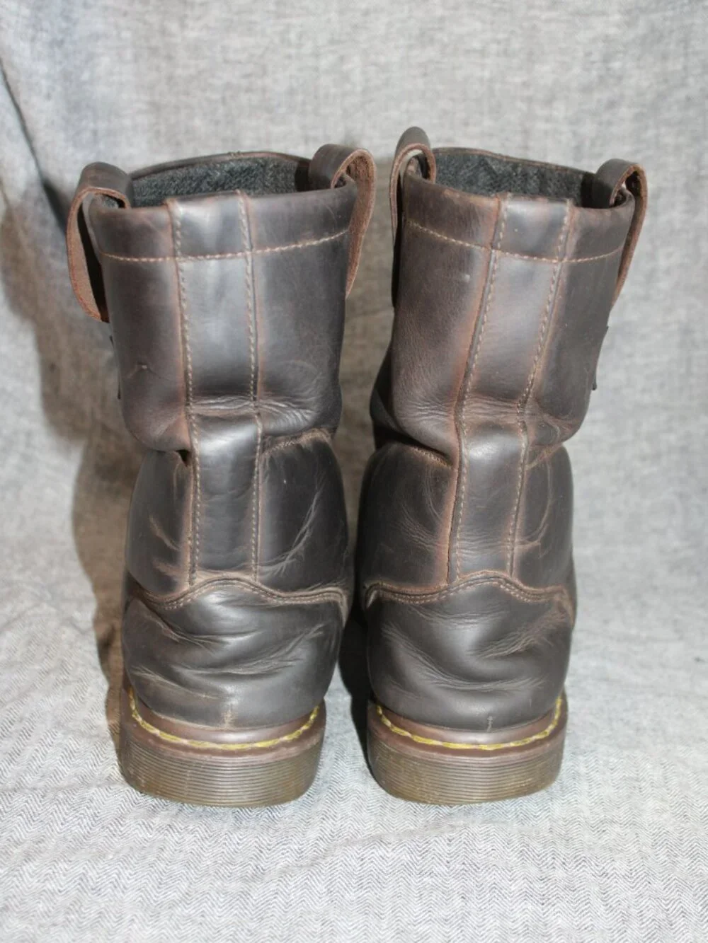 Dr. Martens Icon 2295 Industrial Steel Toe Brn Leather Work Boots, Men's Size 12